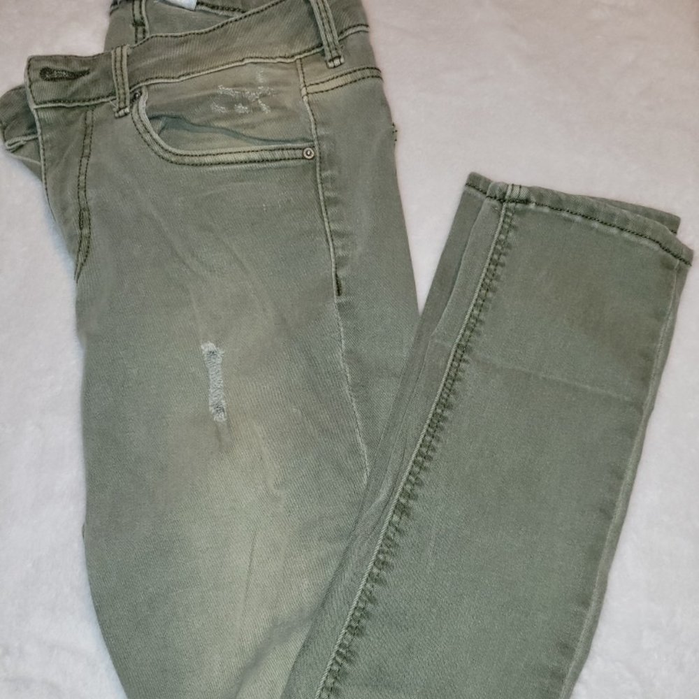 H&M Green Skinny Jeans